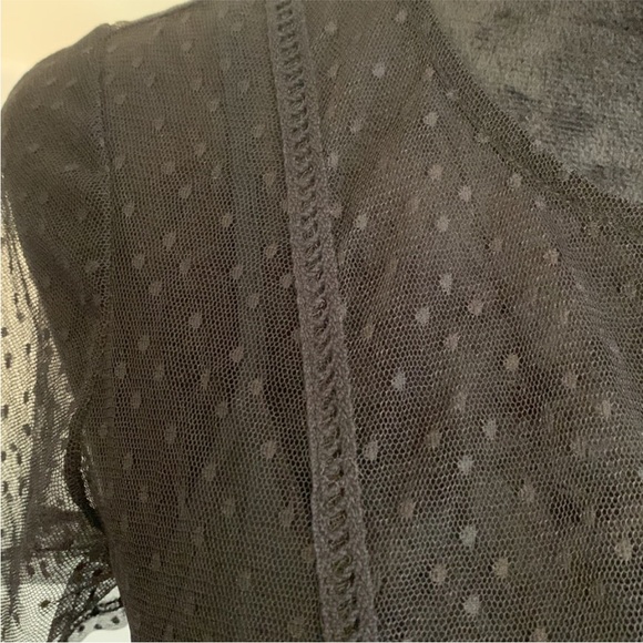 💨 No longer available💨 💜 NWOT Floral Embroidered Sheer Maxi Overdress Duster - Picture 5 of 14